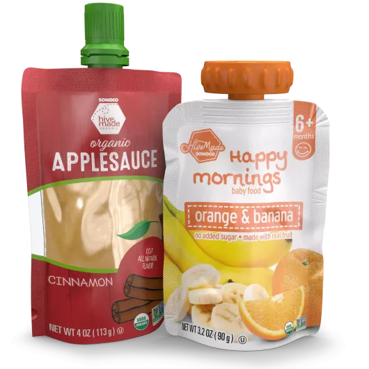 Applesauce in pouch