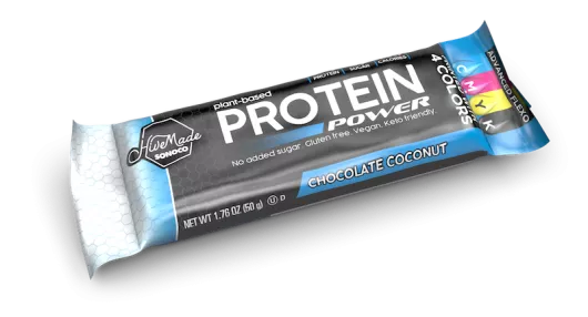 Cold seal protein bar packaging
