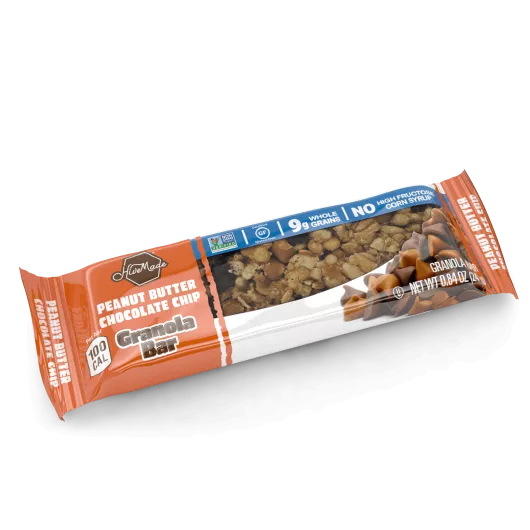Clear granola bar packaging