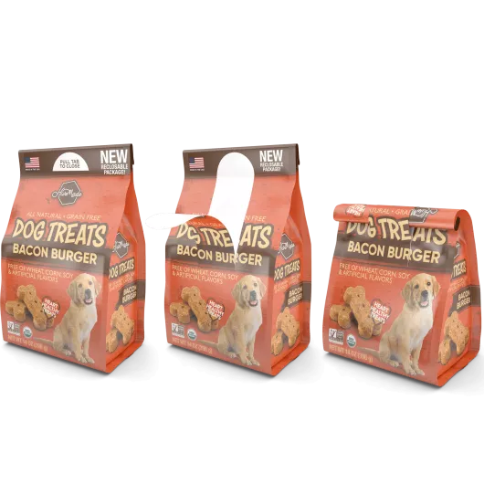 Dog treats packaging with Seal Tab